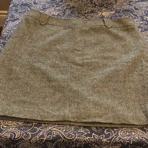 Talbots tweed/herringbone petite wool skirt